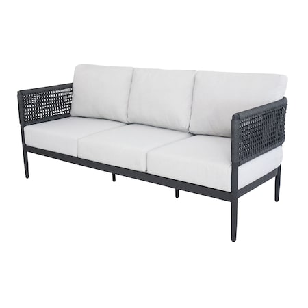 International Concepts Outdoor 3 Seater Patio Sofa with Cushions ODC-203